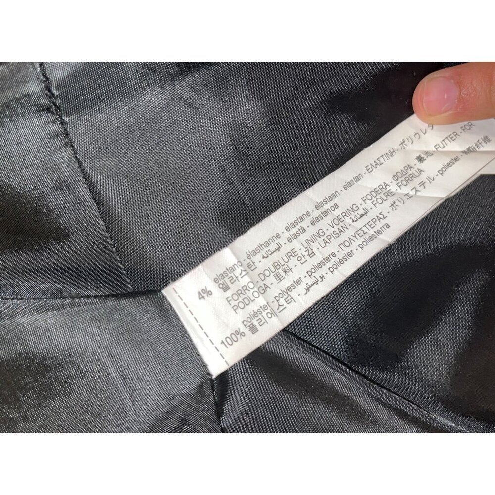 Zara Basic Black Polyester One-Button Notch Lepel… - image 3